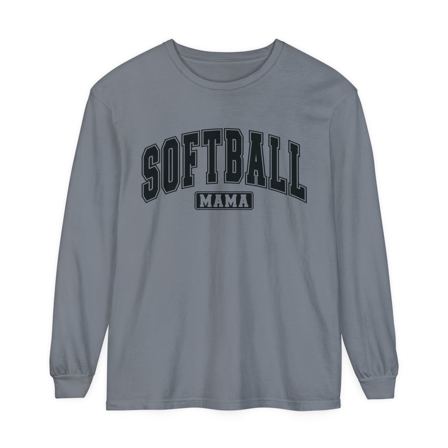 Softball Mama Relaxed Long Sleeve T-Shirt