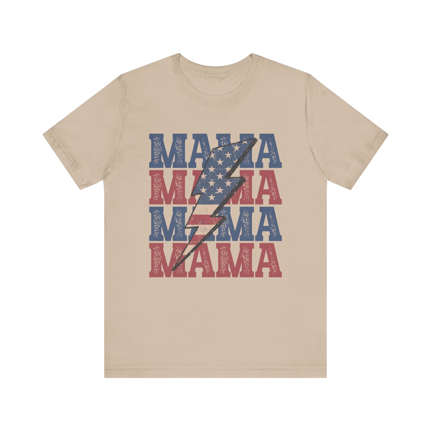 MAMA Stacked Patriotic Women's Tshirt