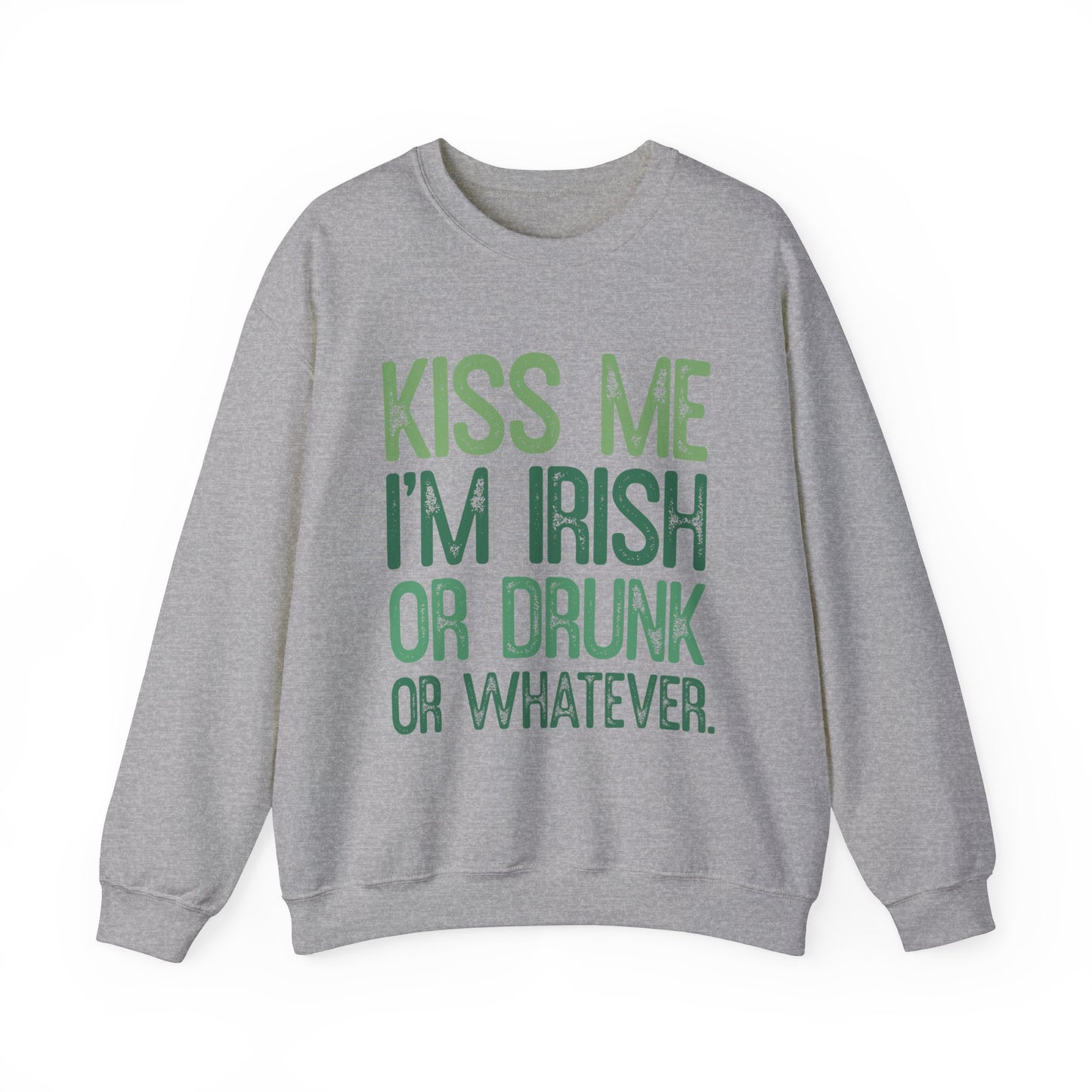 Funny Kiss Me I'm IrishSt. Patrick's Day Adult Unisex Sweatshirt