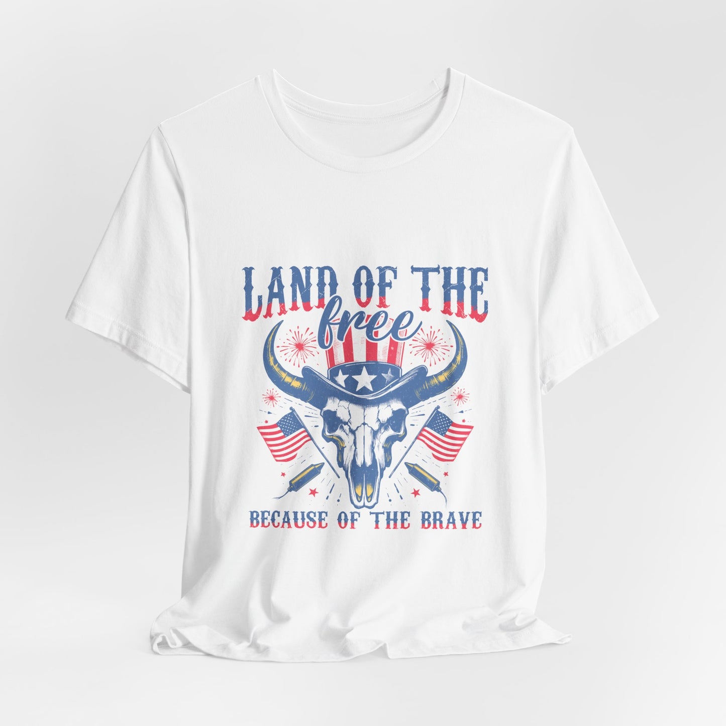 Land of the Free USA Women's Short Sleeve Tee