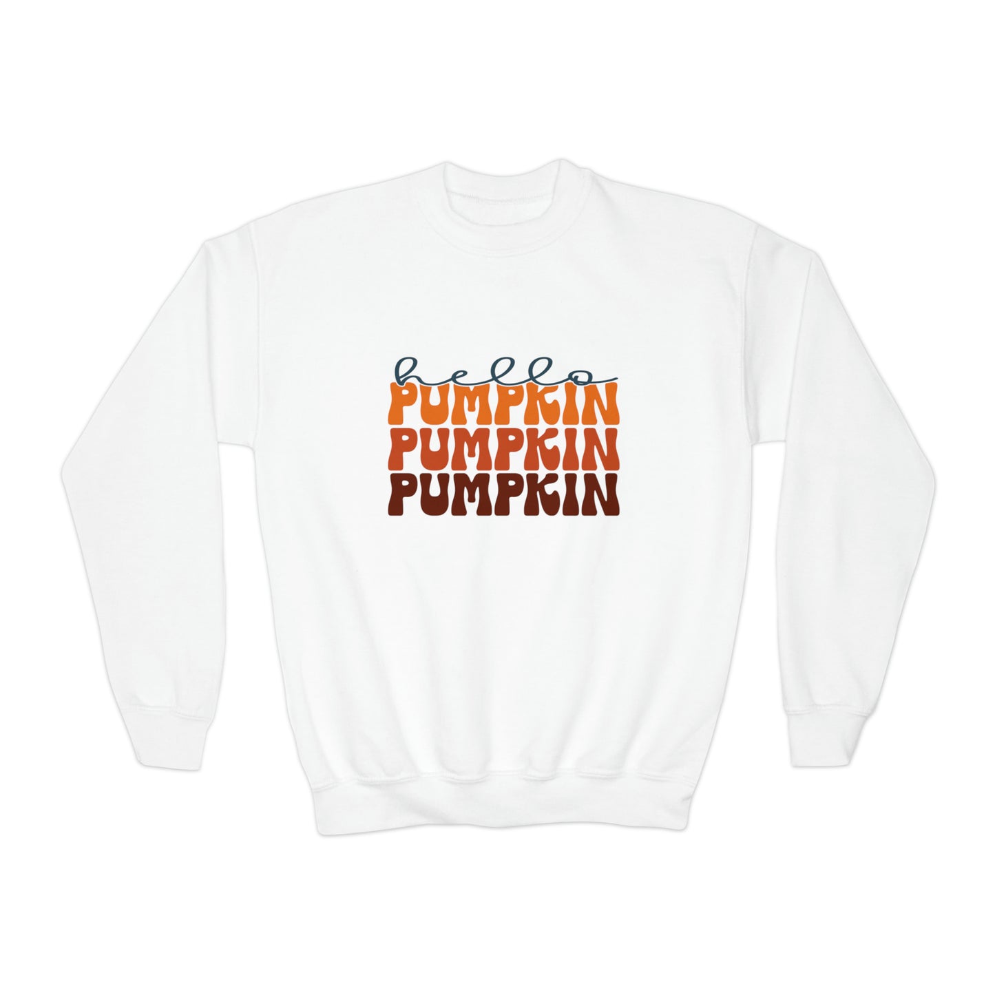 Hello Pumpkin Youth Crewneck Sweatshirt