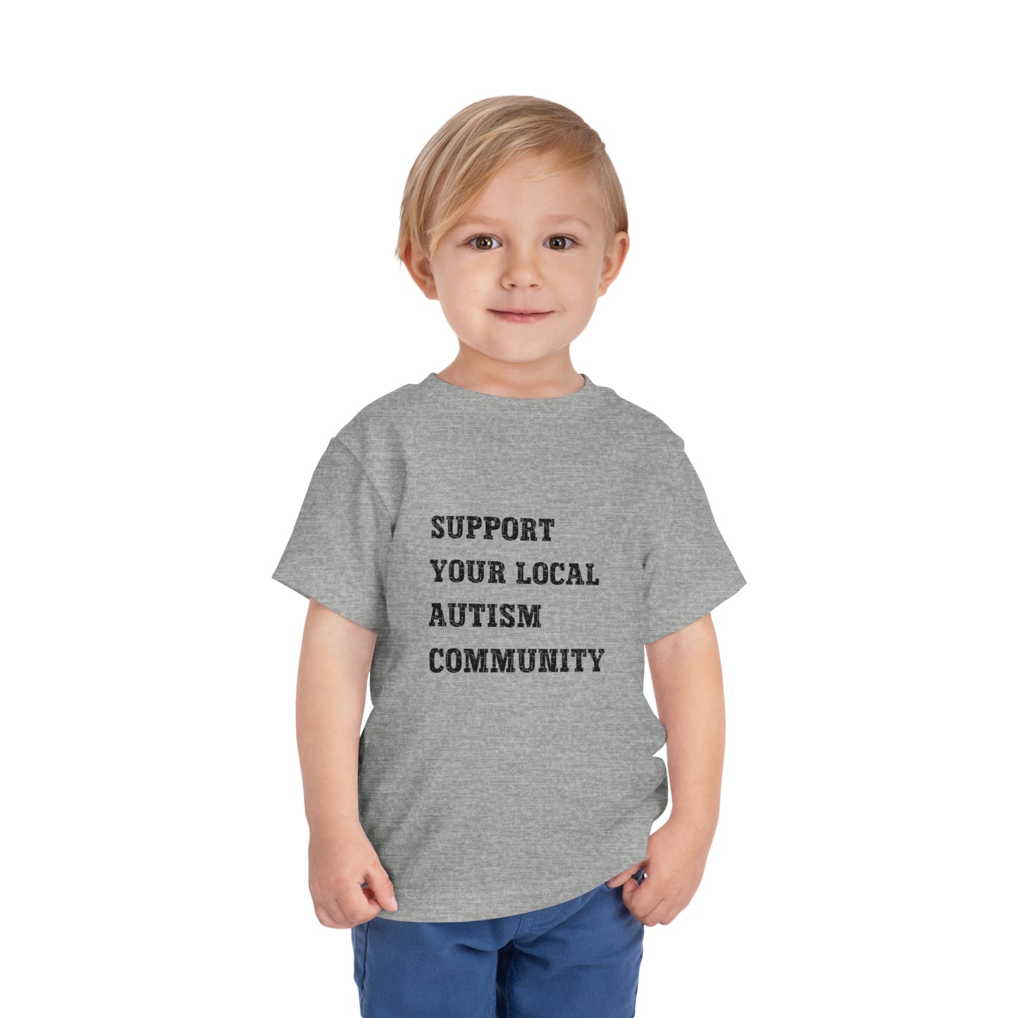 Support Your Local Autism Community Toddler Short Sleeve Tee