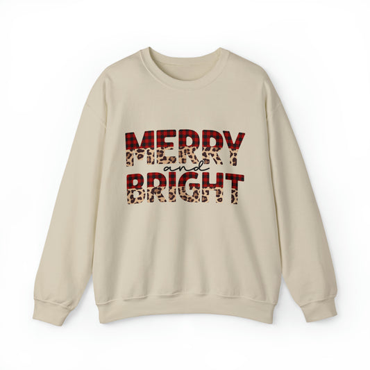 Merry and Bright Women's Christmas Crewneck Sweatshirt