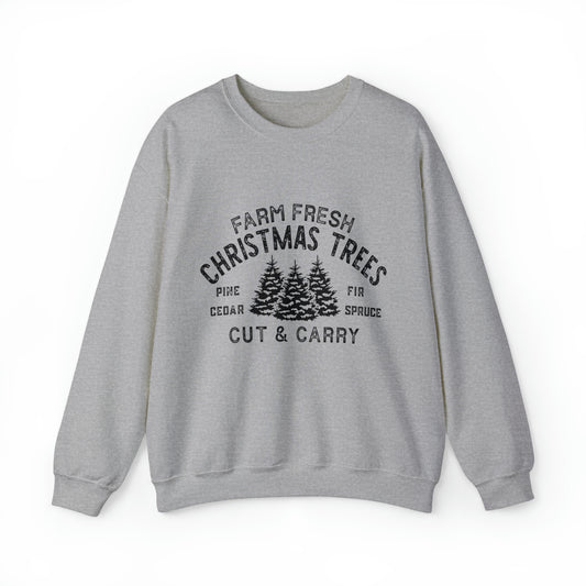 Farm Fresh Christmas Trees Women's Christmas Crewneck Sweatshirt