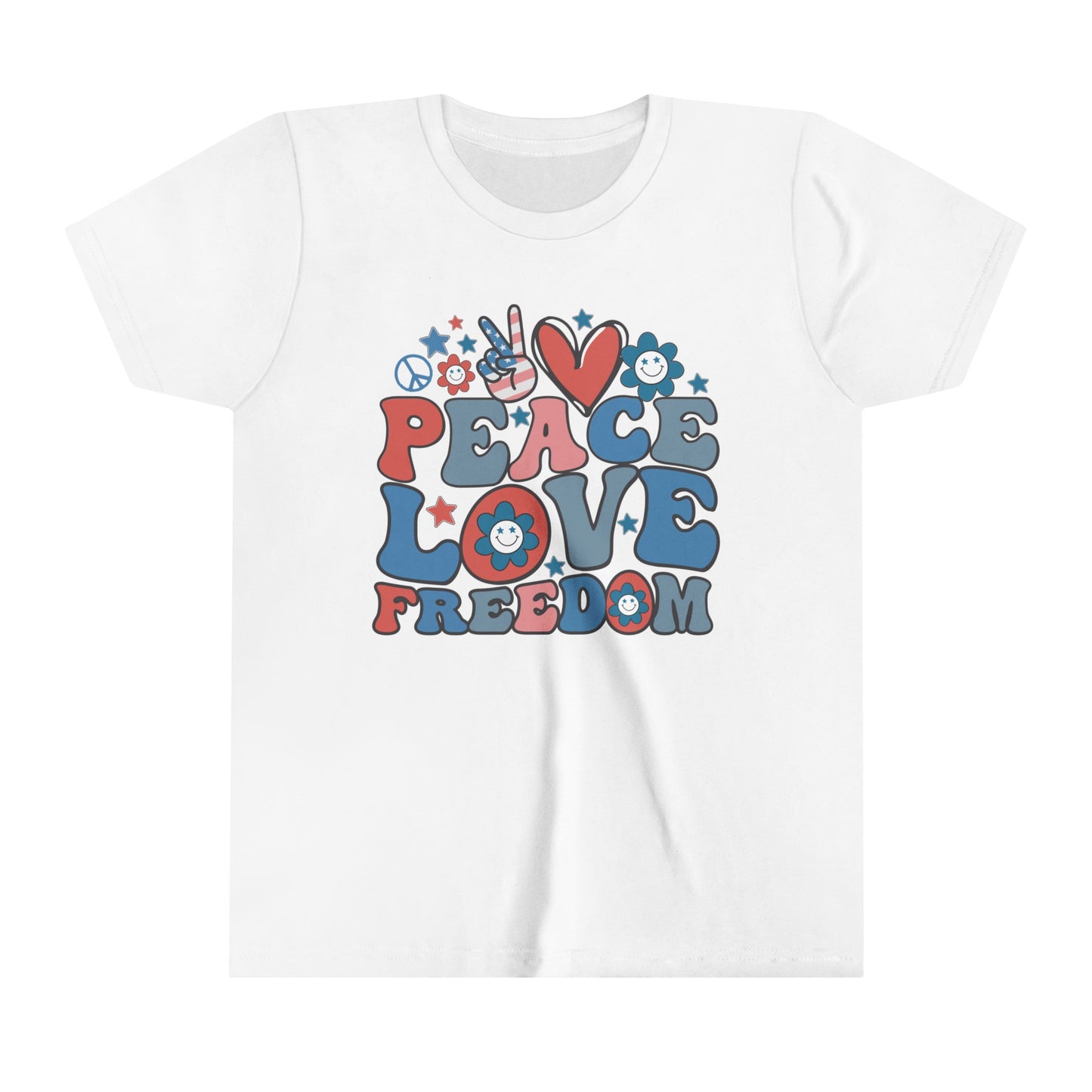 Peace Love Freedom USA Youth Shirt