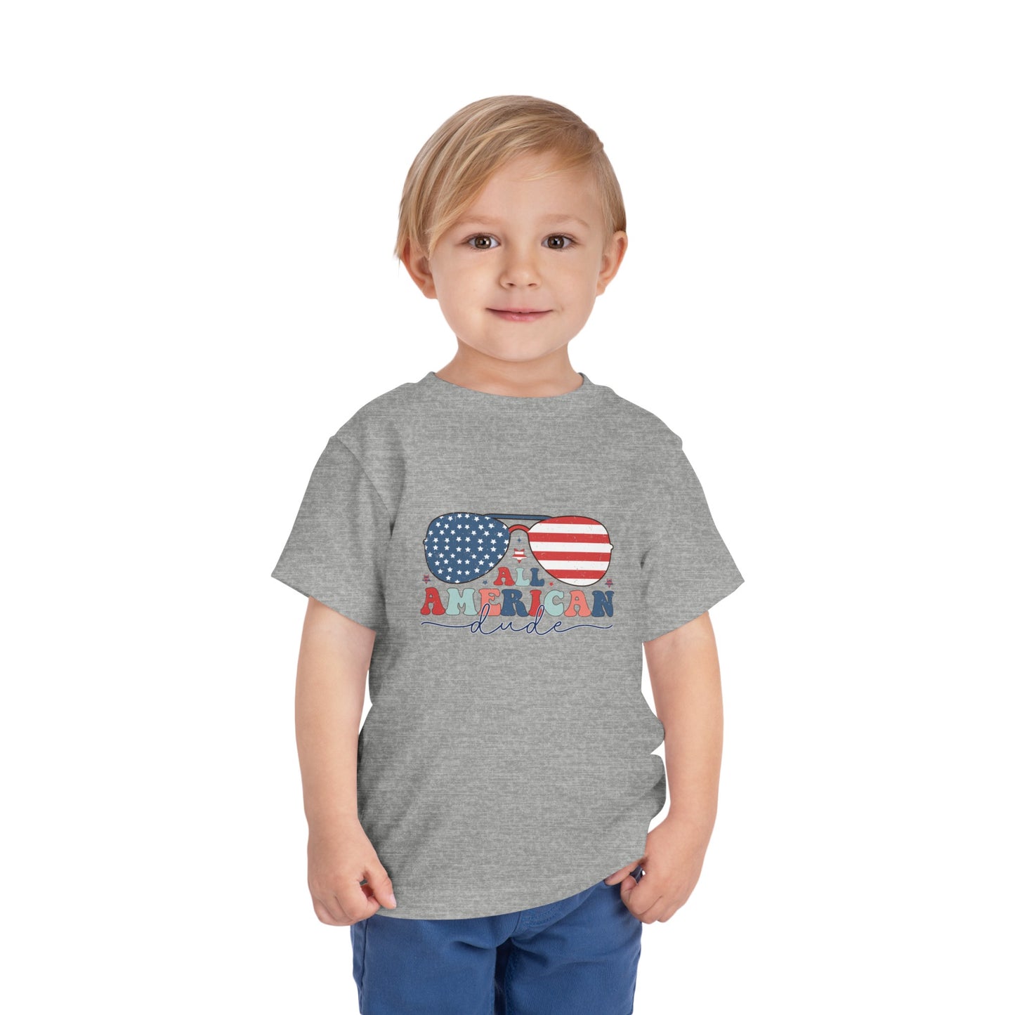 All American Dude Toddler Short Sleeve Tee