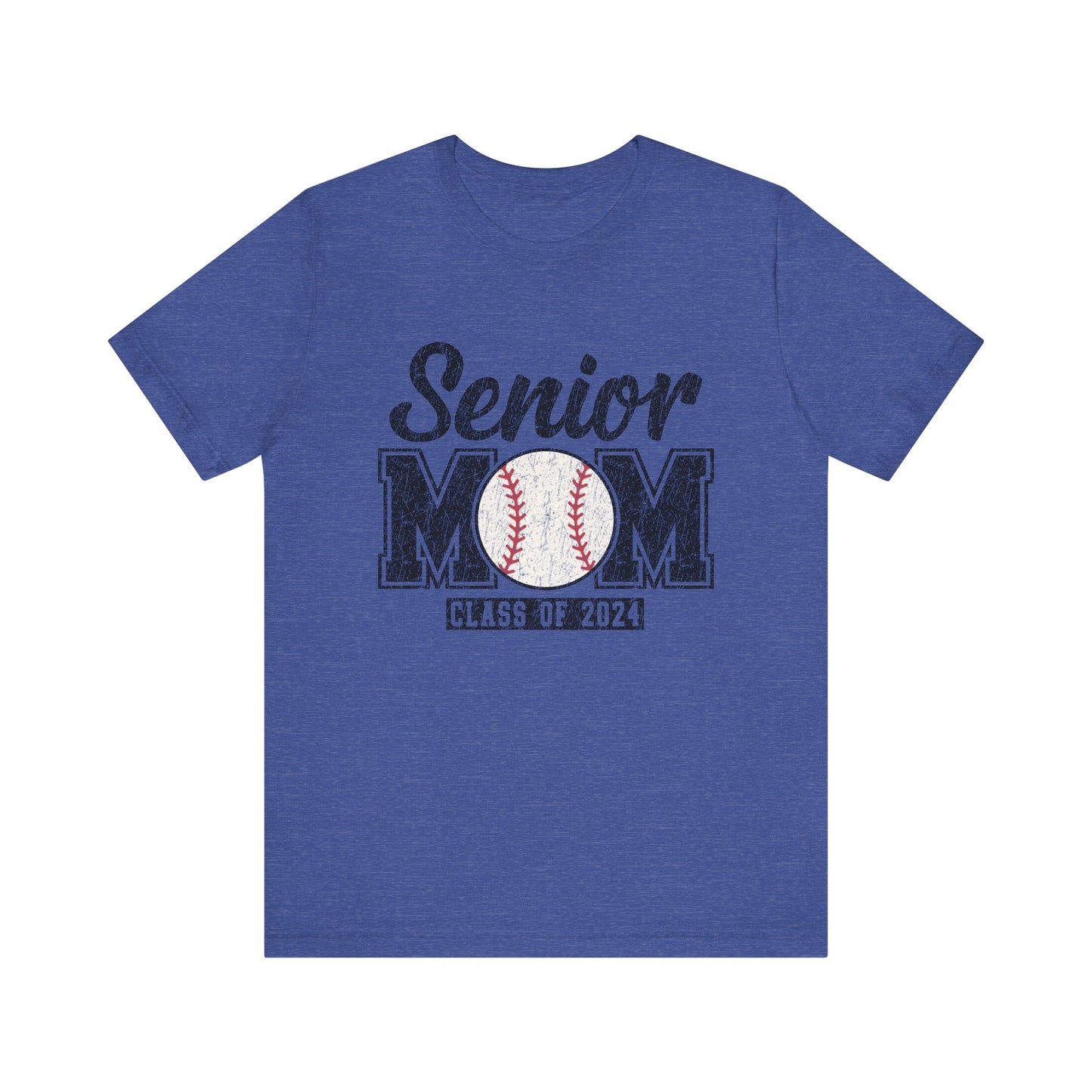 Senior Mom Baseball Mom Class of 2024 Mama Short Sleeve Shirt