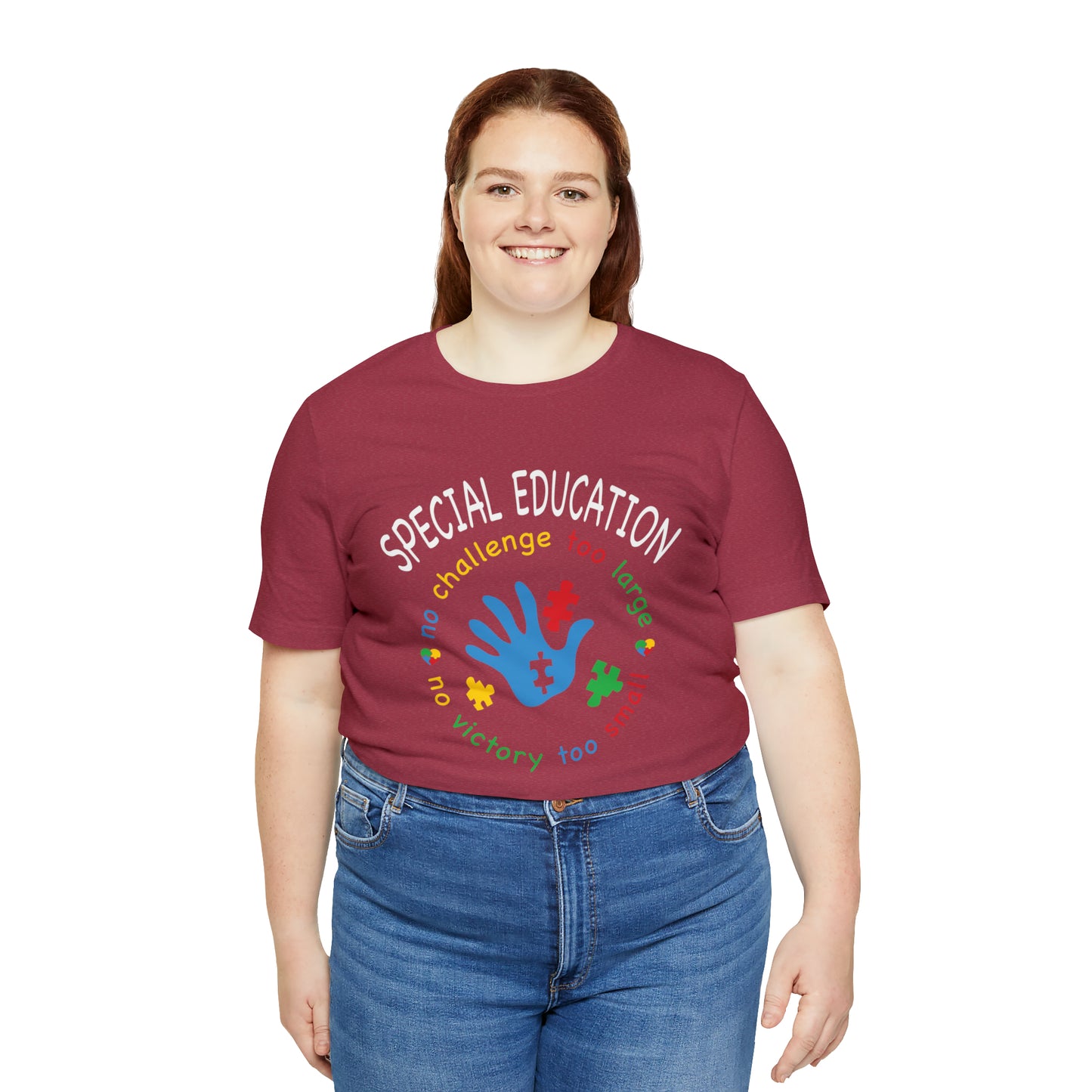 Special Education no challenge too big  Short Sleeve Women's Tee