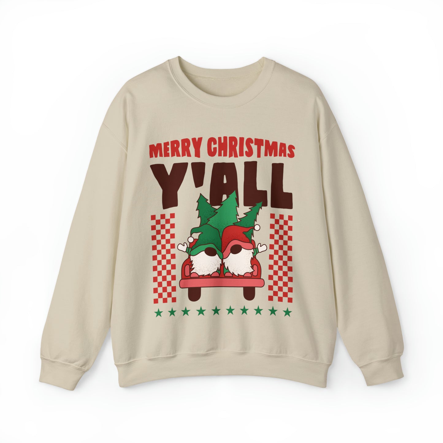 Merry Christmas Y'all Women's Christmas Crewneck Sweatshirt