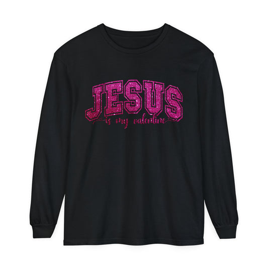 Jesus is My Valentine Women's Loose Long Sleeve T-Shirt