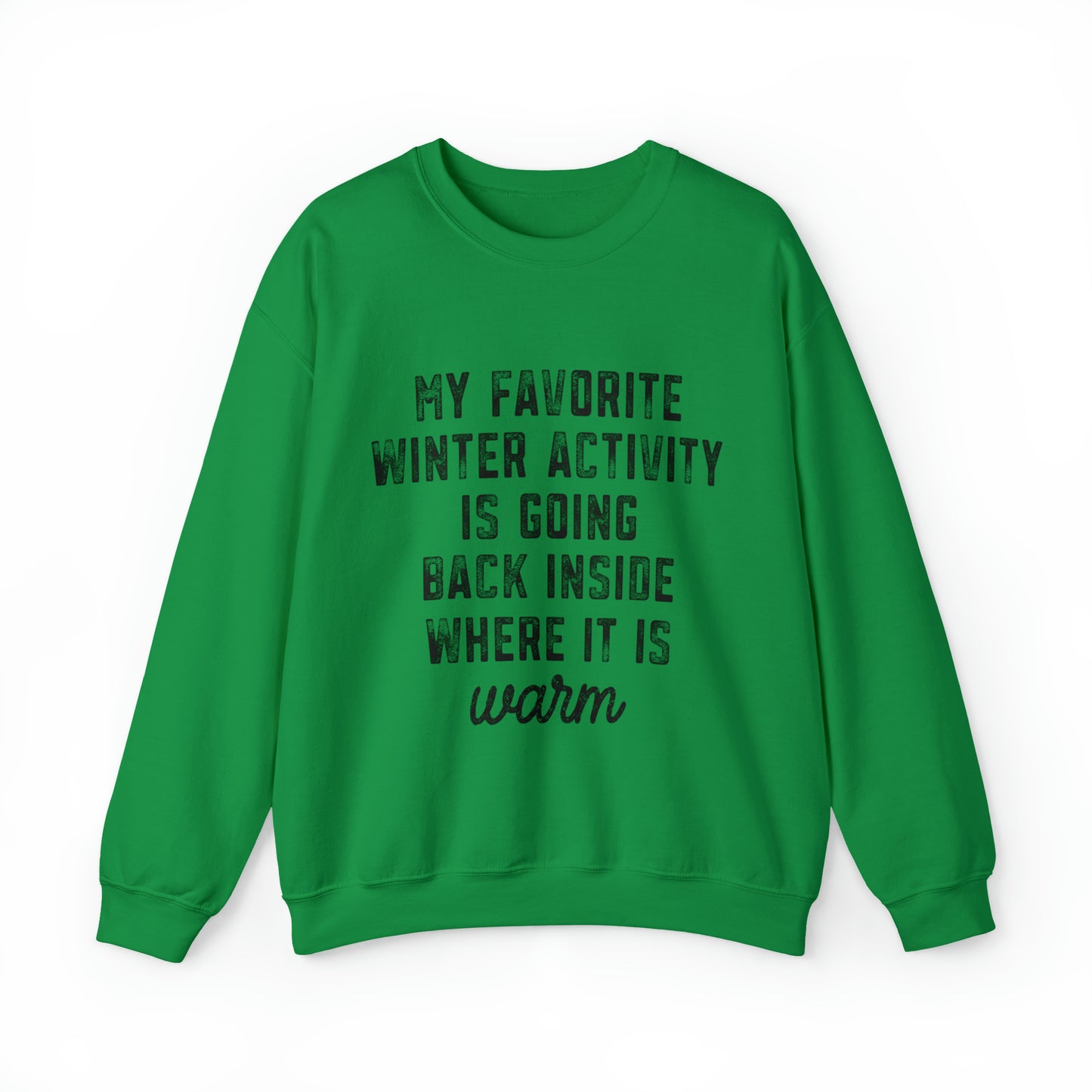 Favorite Winter Activity Women's Christmas Crewneck Sweatshirt