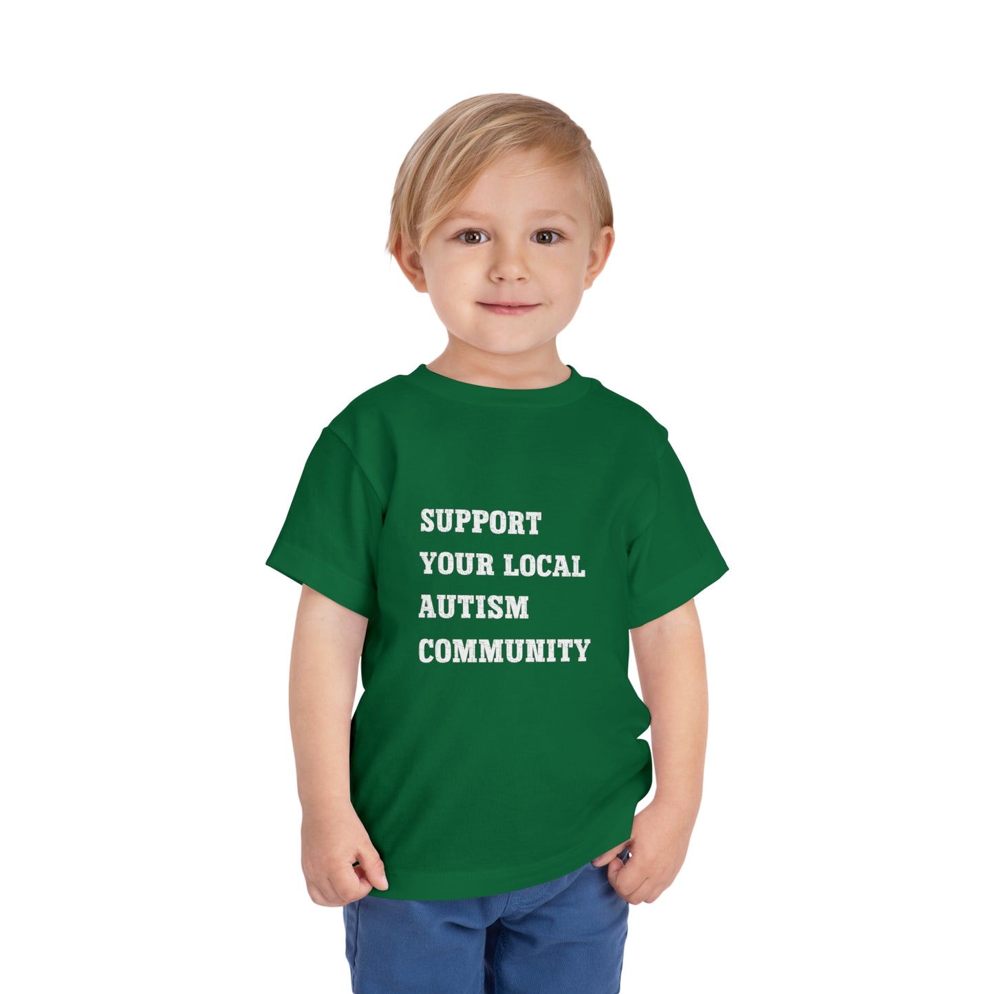 Support Your Local Autism Community Toddler Short Sleeve Tee