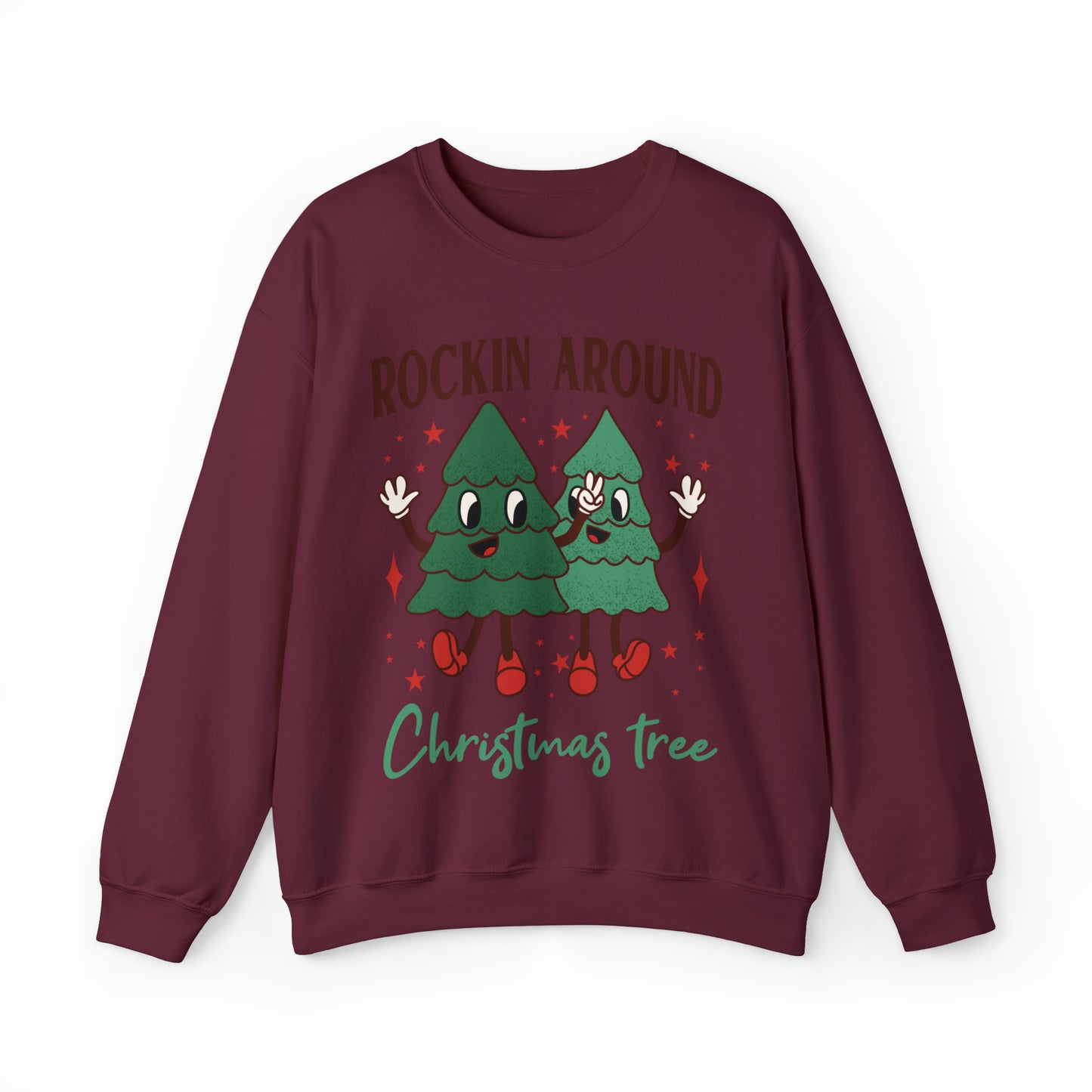 Christmas Tree Women's funny Christmas Crewneck Sweatshirt