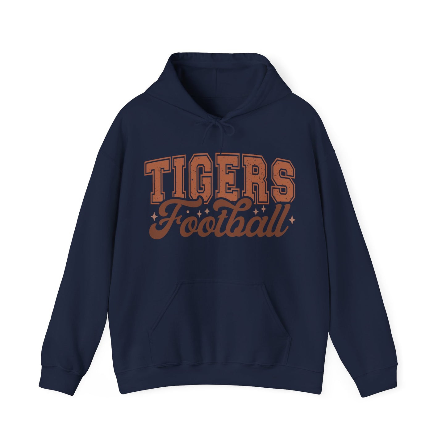 Tigers Football Adult Unisex Heavy Blend™ Hooded Sweatshirt