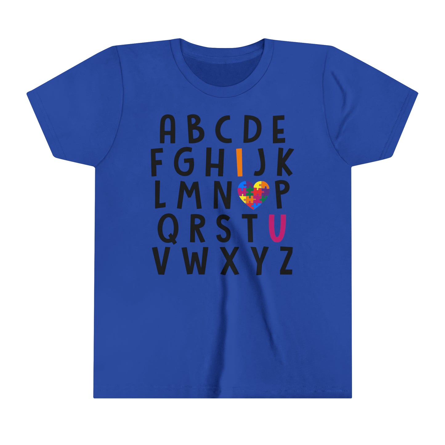 I <3 U Autism Advocate Youth Shirt