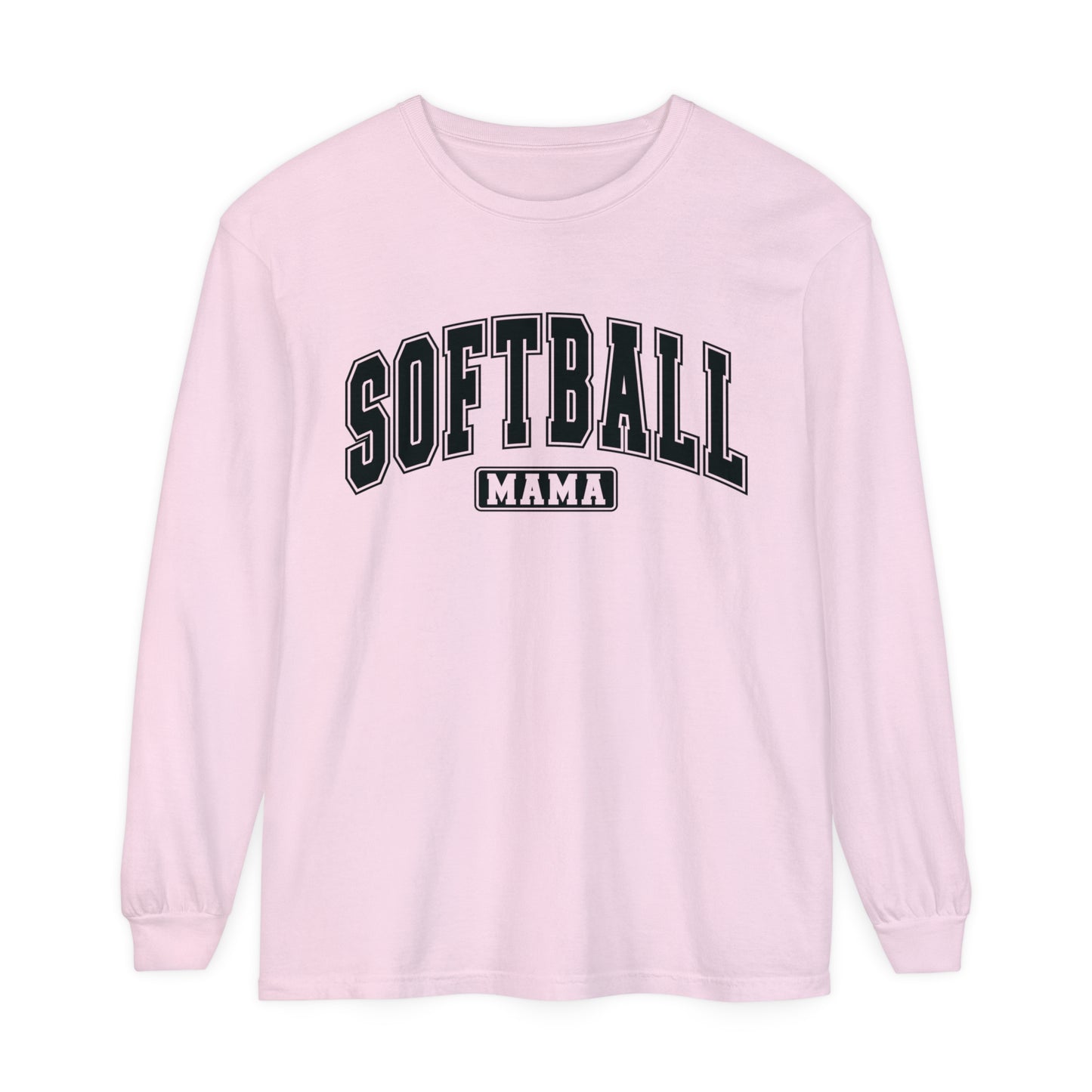 Softball Mama Relaxed Long Sleeve T-Shirt