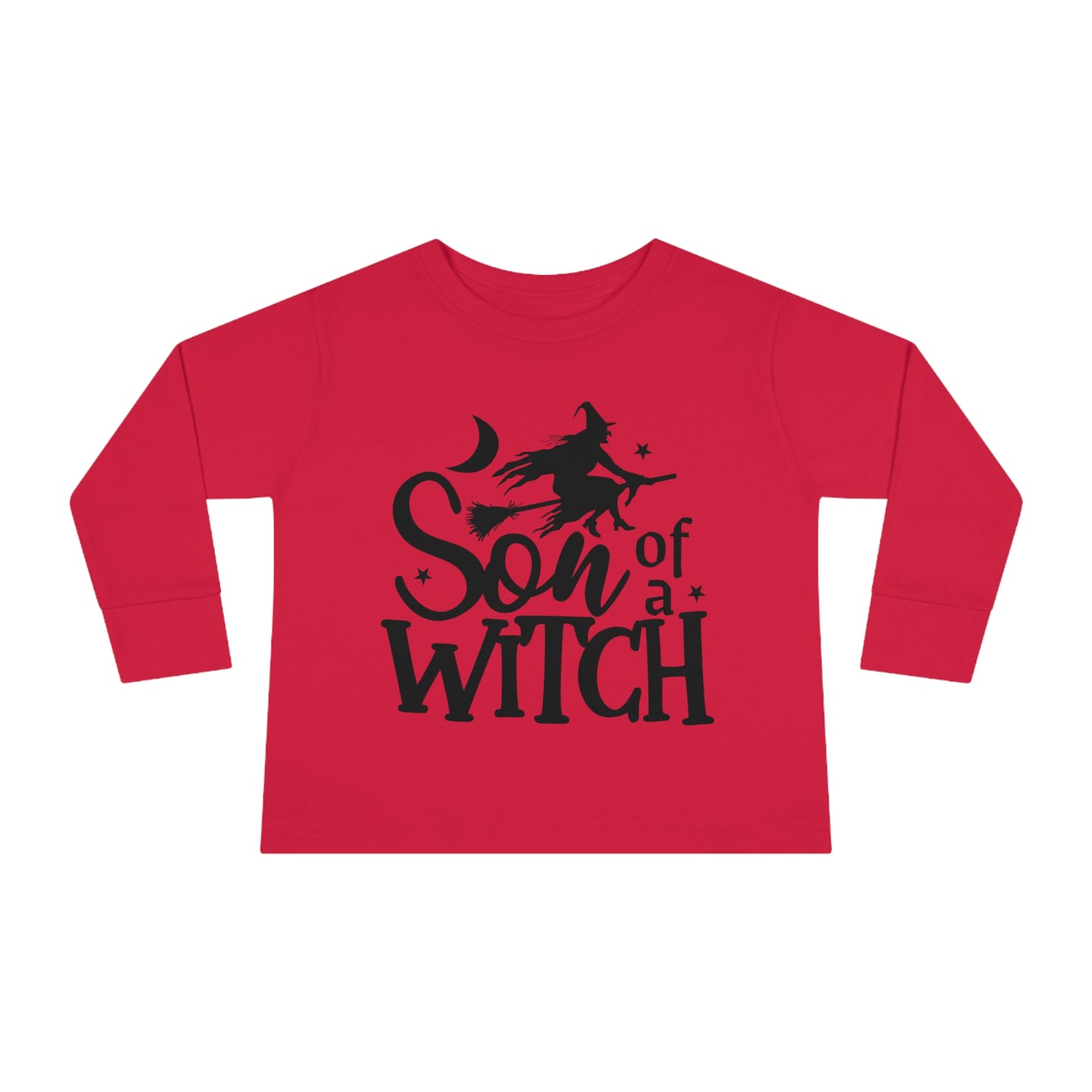 Son of a Witch Halloween Toddler Long Sleeve Tee