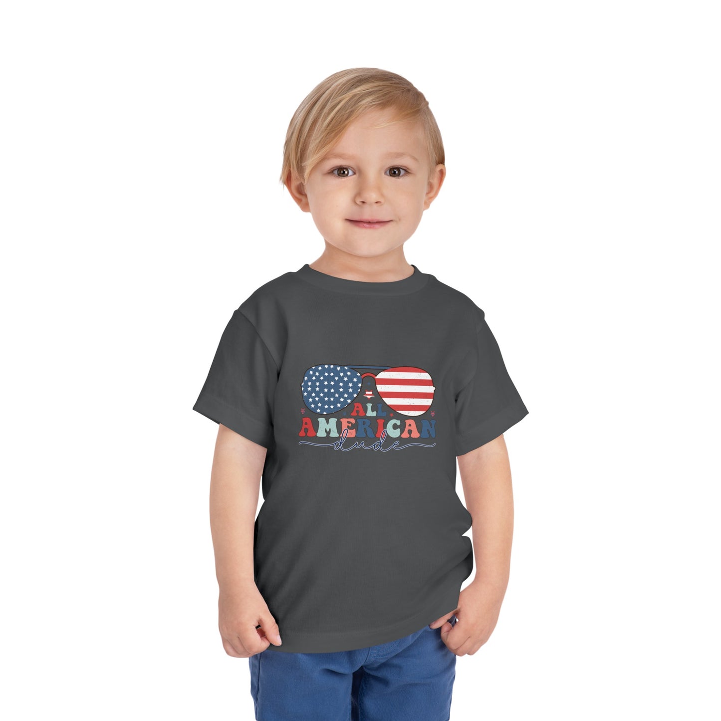All American Dude Toddler Short Sleeve Tee