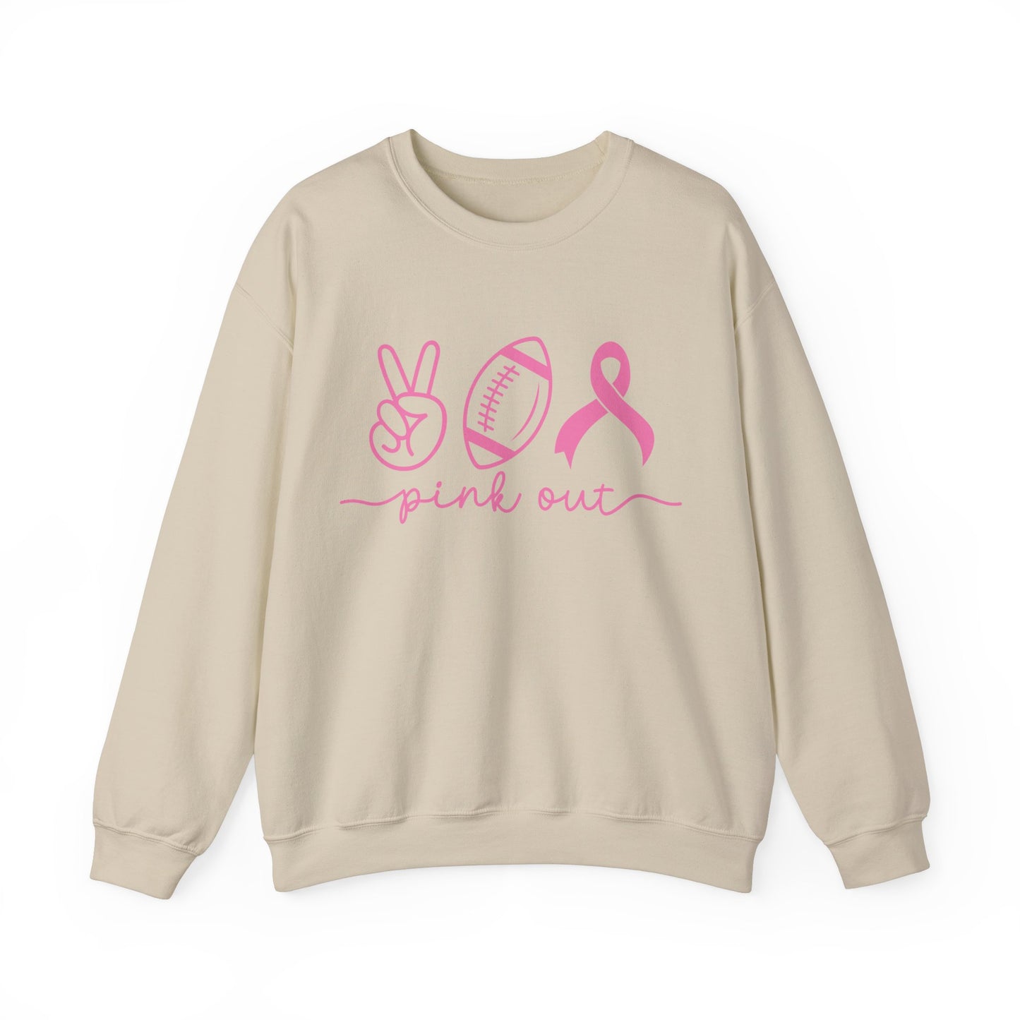 Pink Out Women's Breast Cancer Awareness Crewneck Sweatshirt