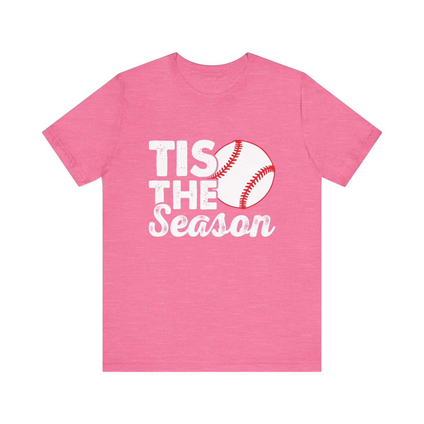 Tis the Season Baseball Adult Unisex Men's Women's Short Sleeve Shirt