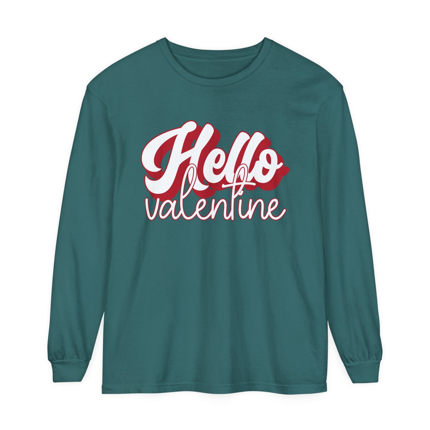 Hello Valentine Women's Loose Long Sleeve T-Shirt