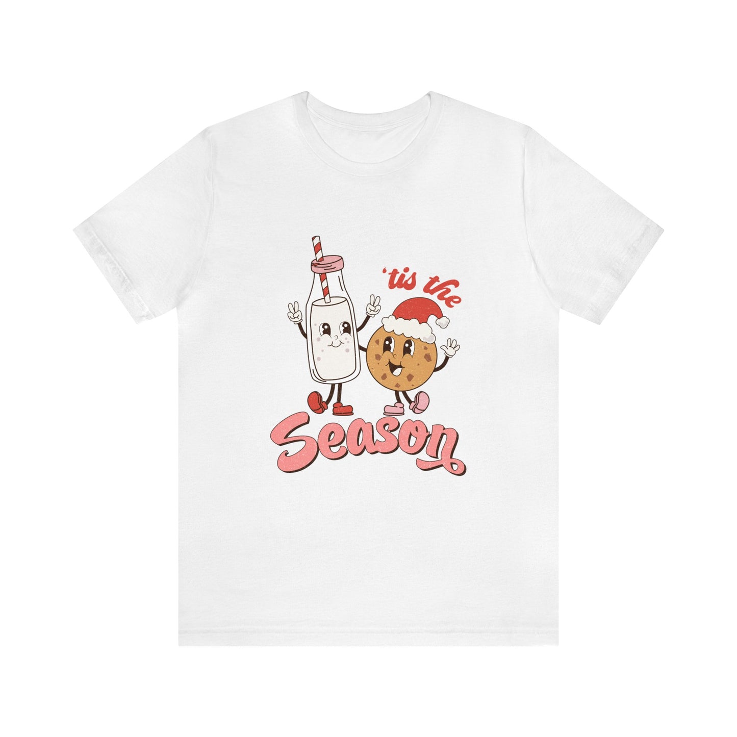 Milk & Cookies 'Tis the Season Women's Short Sleeve Christmas T Shirt