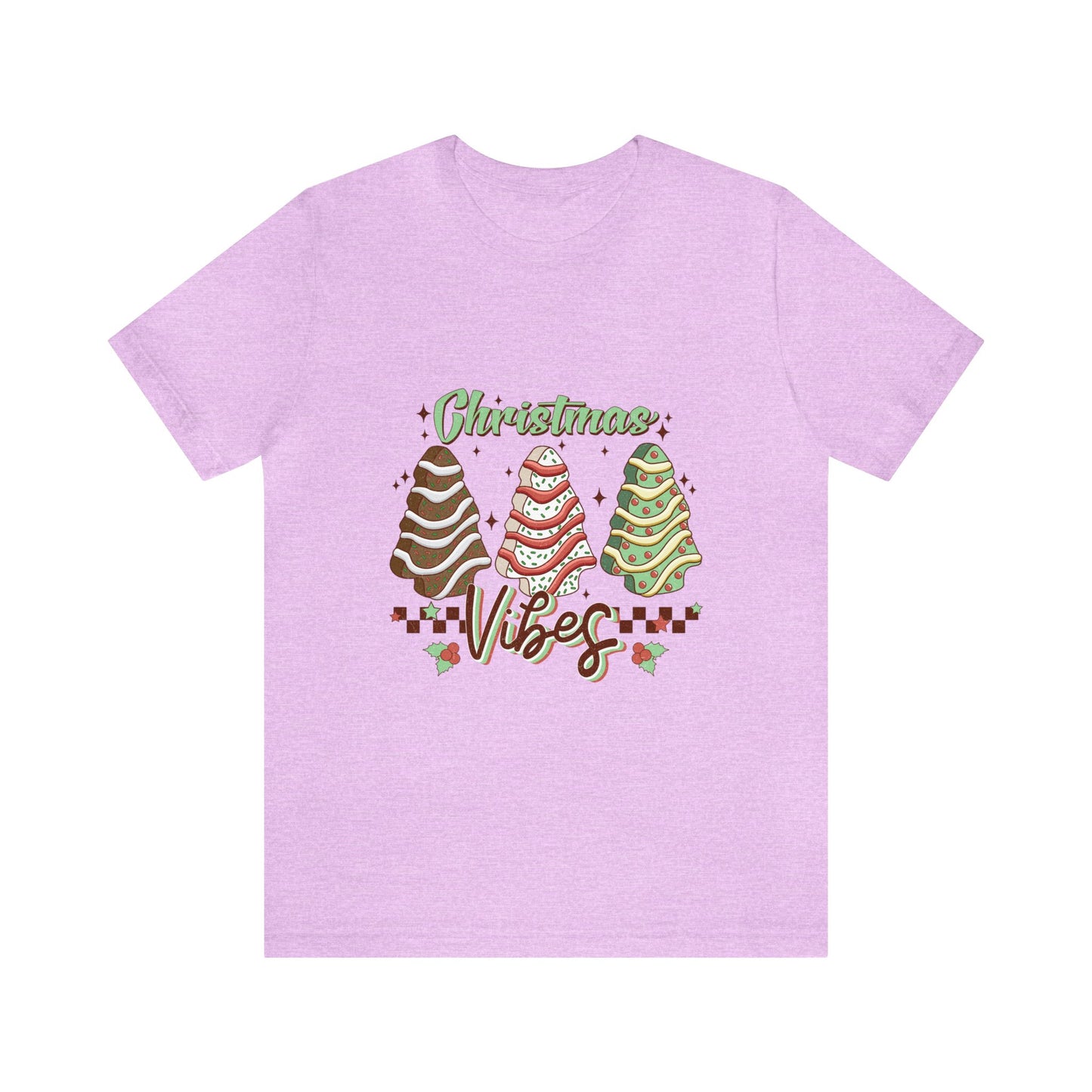 Christmas Vibe Trees Women's Short Sleeve Christmas T Shirt