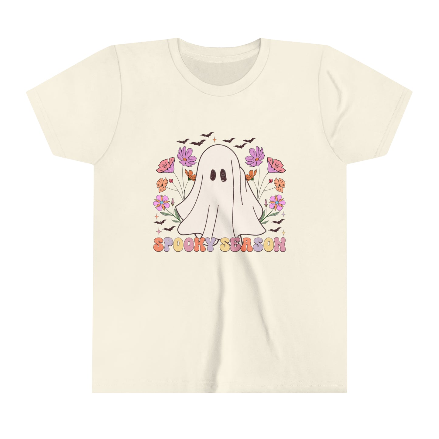 Spooky Season Ghost Girl's Youth Short Sleeve Tee