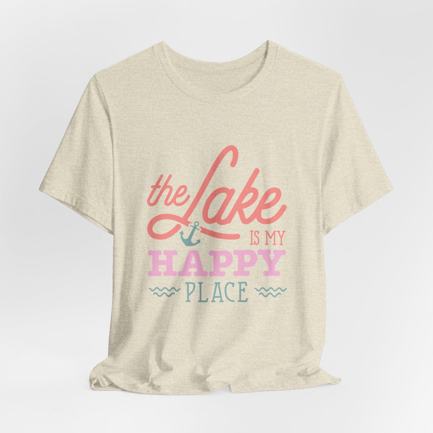 The Lake is My Happy Place Women's Short Sleeve Tee
