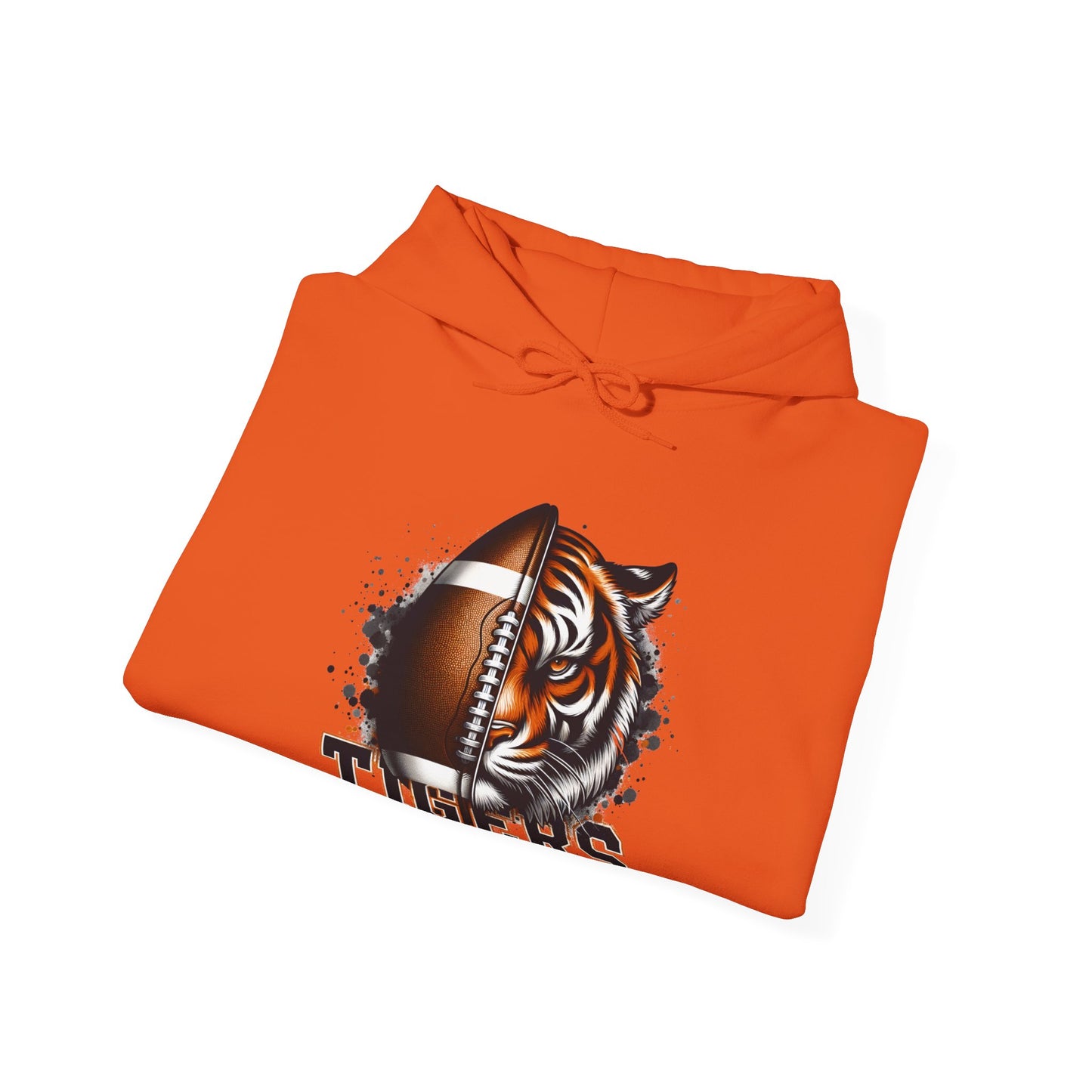 Tigers Football Adult Unisex Heavy Blend™ Hooded Sweatshirt