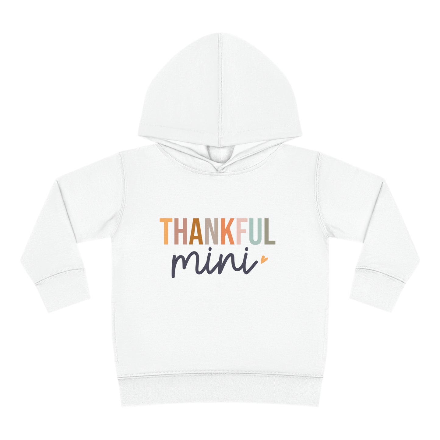 Thankful Mini Toddler Pullover Fleece Hoodie