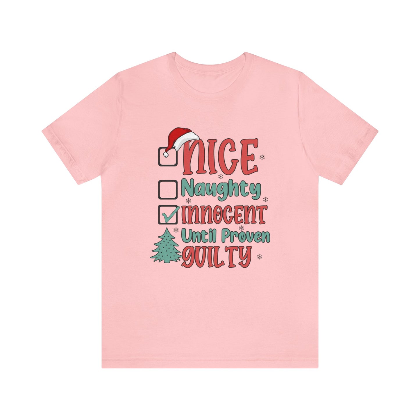 Santa's Nice List Women's Short Sleeve Christmas T Shirt