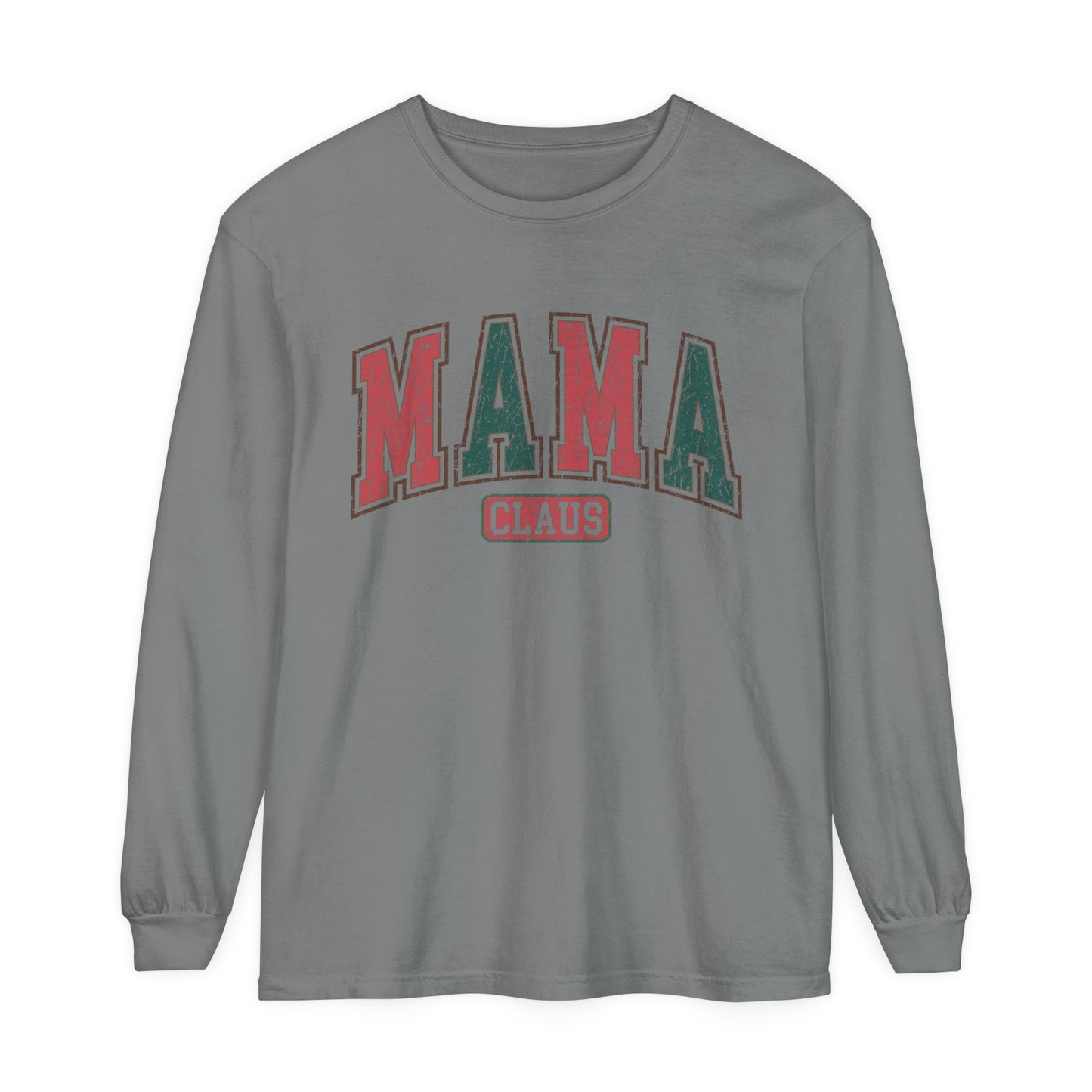 MAMA Claus Women's Loose Long Sleeve T-Shirt
