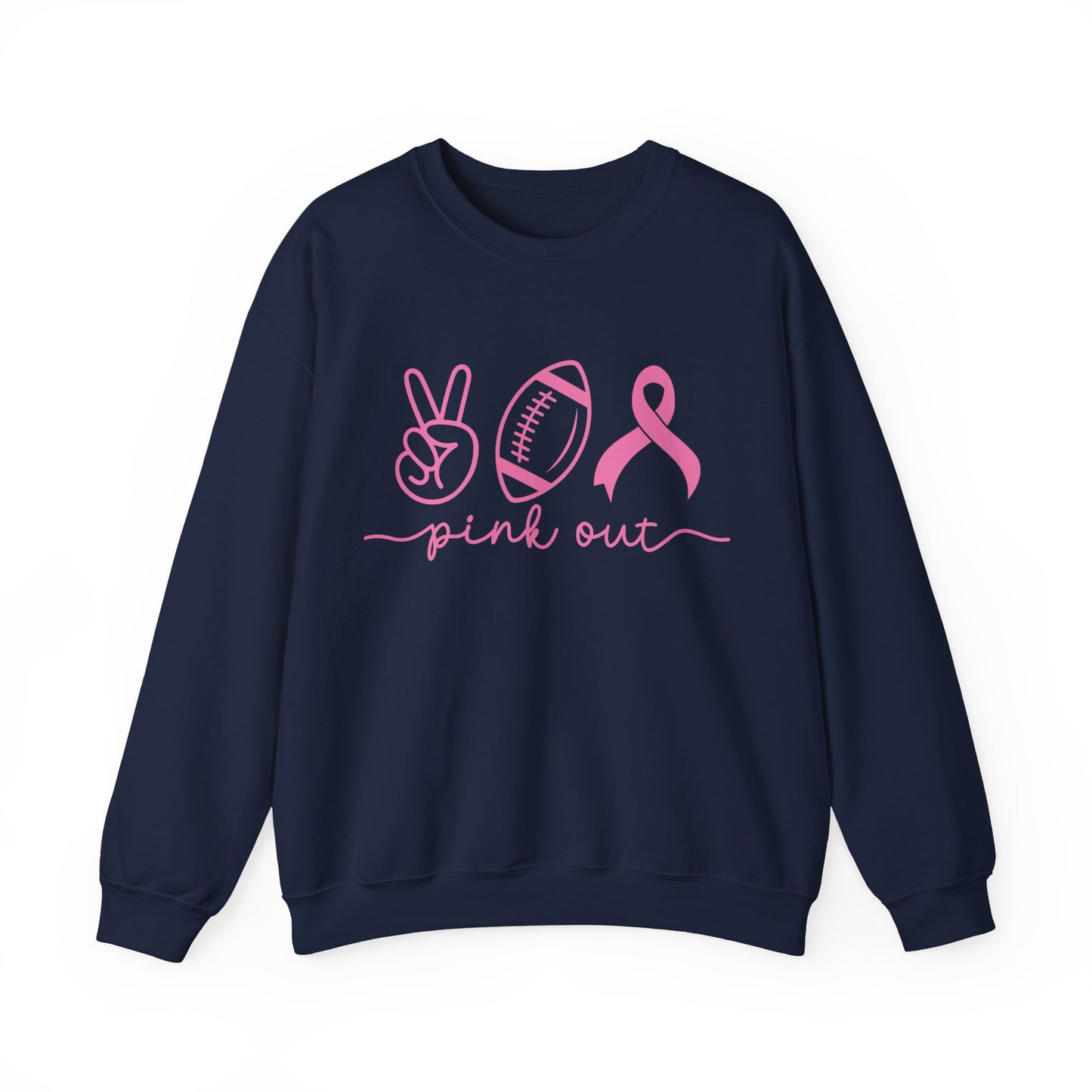 Pink Out Women's Breast Cancer Awareness Crewneck Sweatshirt