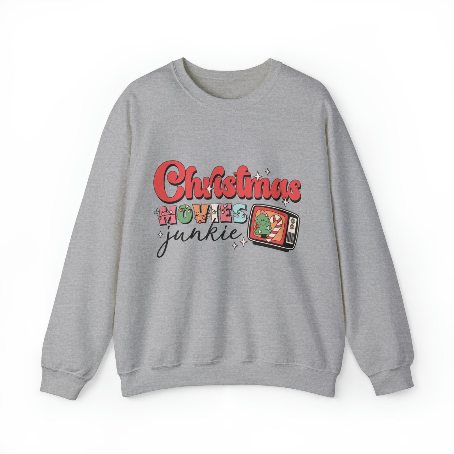 Christmas Movie Junkie Women's Christmas Crewneck Sweatshirt