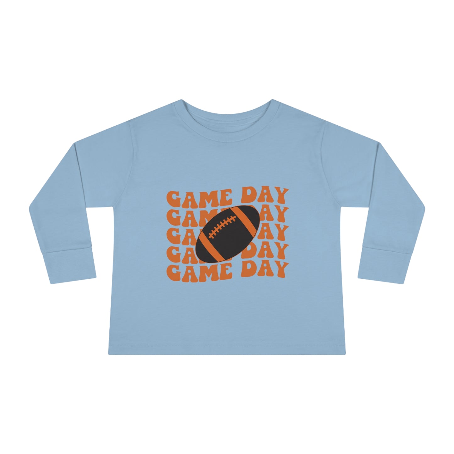 Game Day Football Toddler Long Sleeve Tee