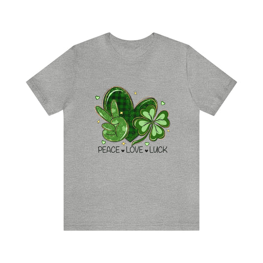 Peace Love Luck St. Patrick's Day Women's Tshirt