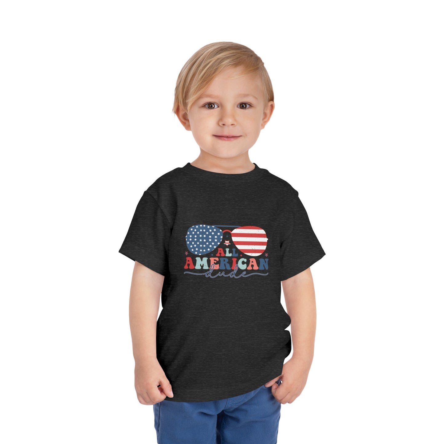 All American Dude Toddler Short Sleeve Tee