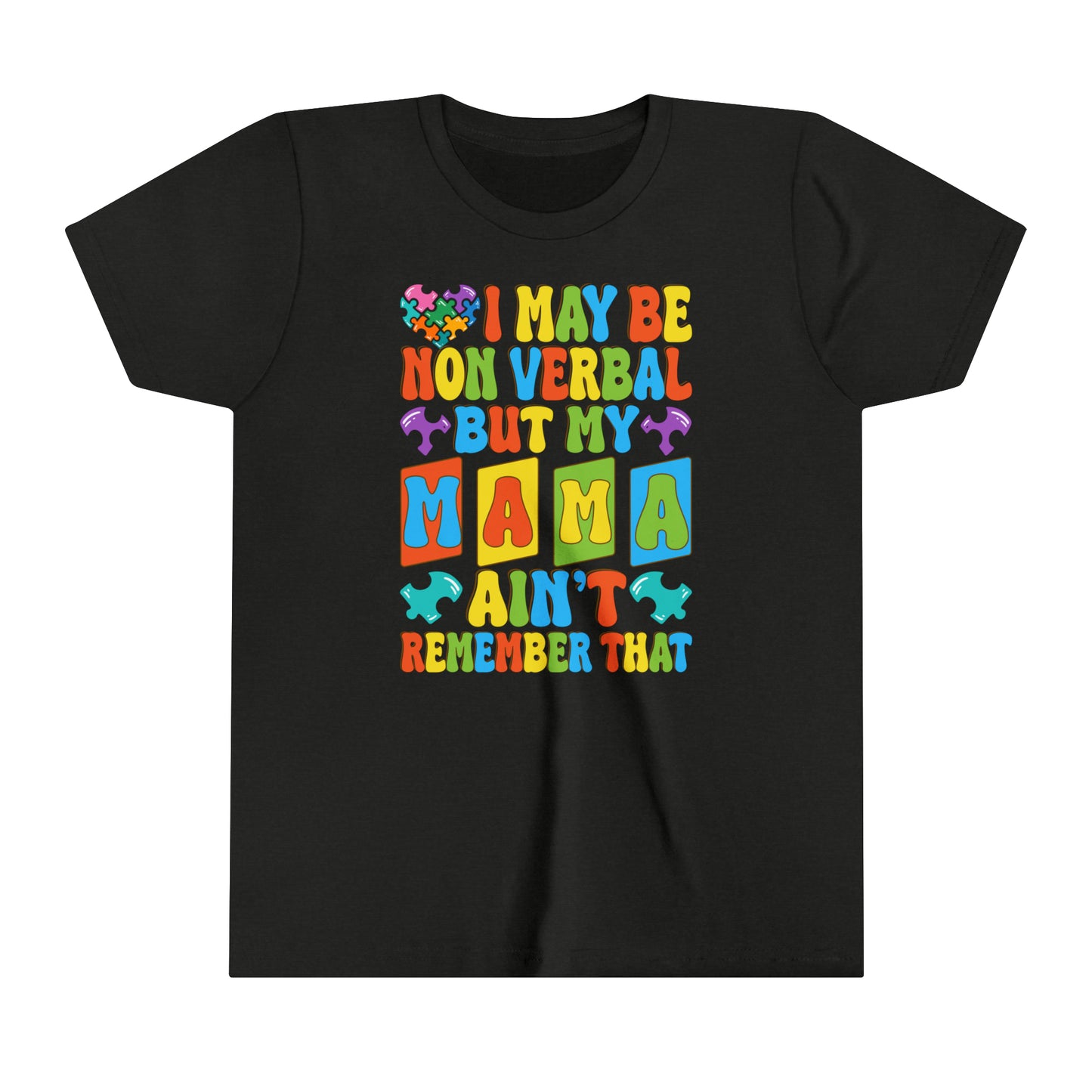 Non Verbal Autism Advocate Youth Shirt