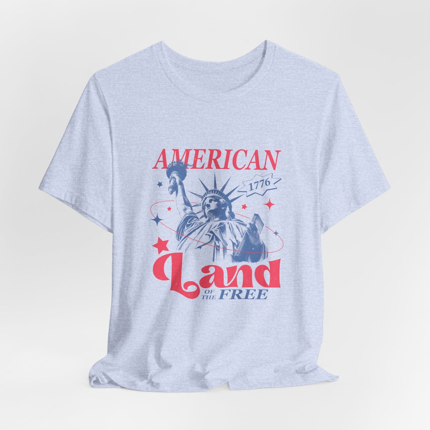 Land of the Free USA Women's Short Sleeve Tee