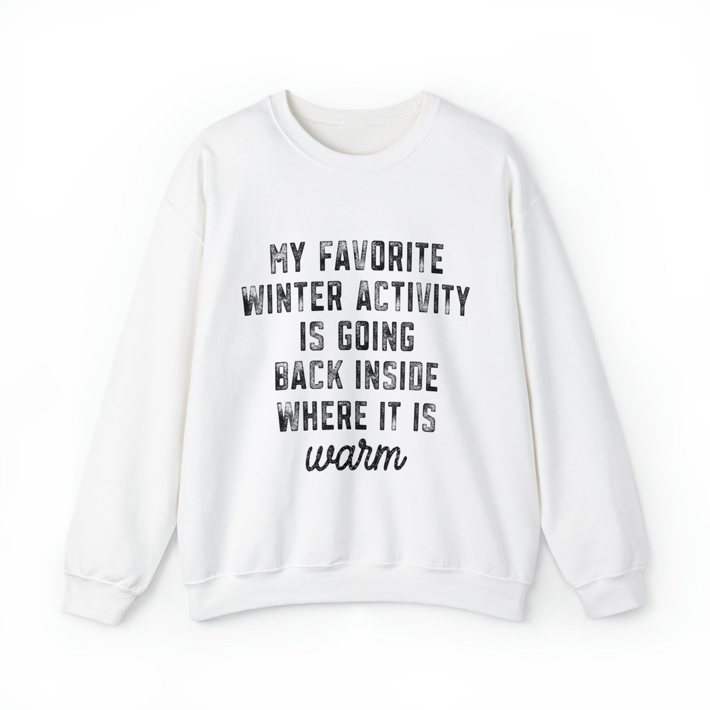 Favorite Winter Activity Women's Christmas Crewneck Sweatshirt