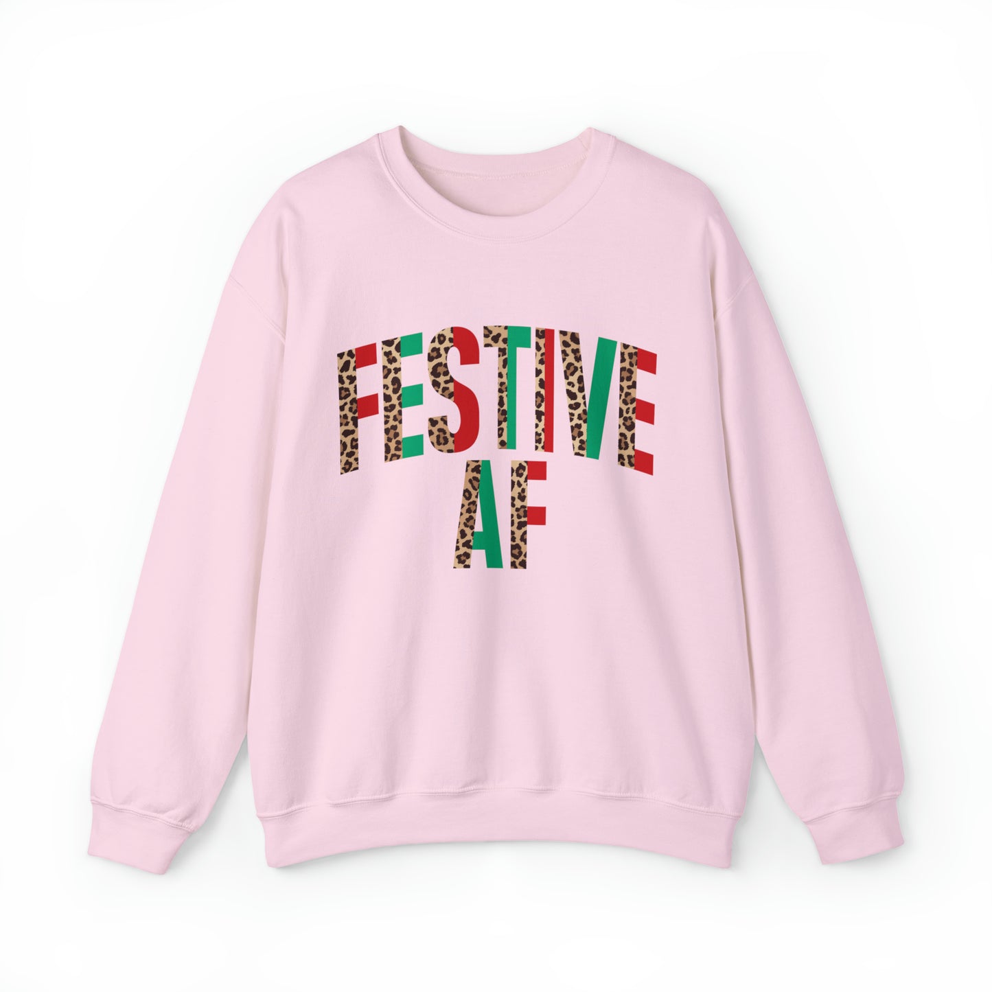 Festive AF Women's Christmas Crewneck Sweatshirt