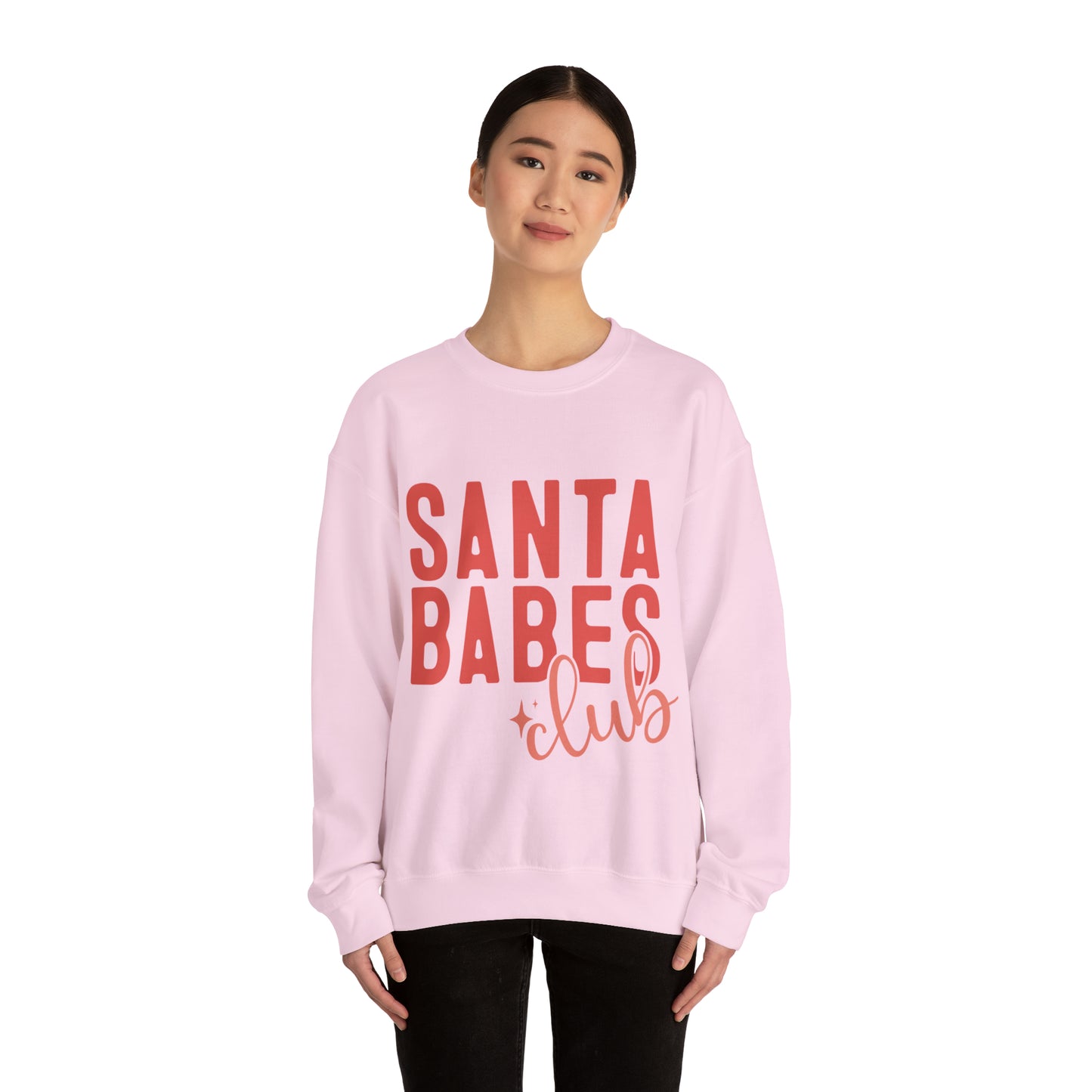 Santa Babes Club Women's Christmas Crewneck Sweatshirt