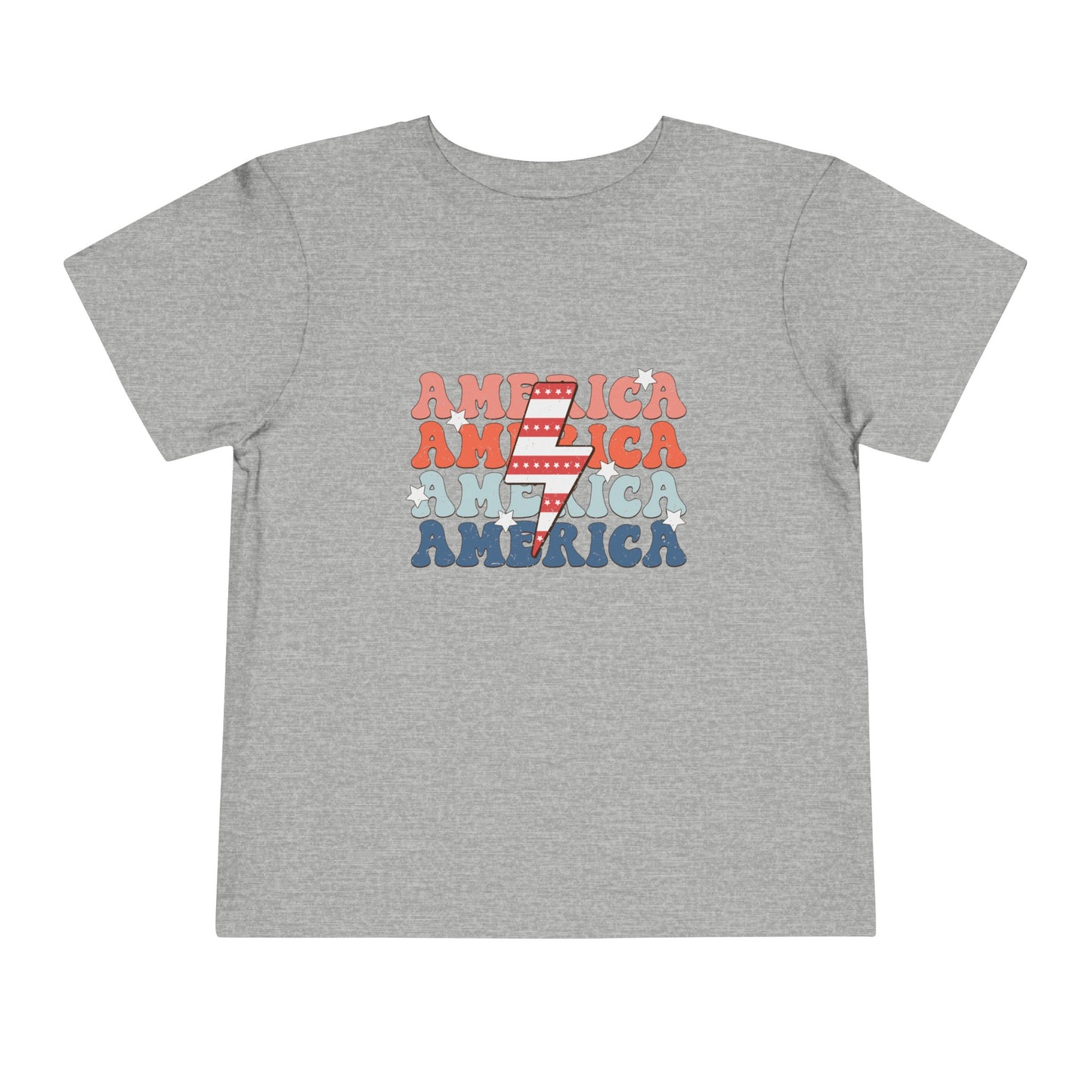 America 4th of July Toddler Short Sleeve Tee