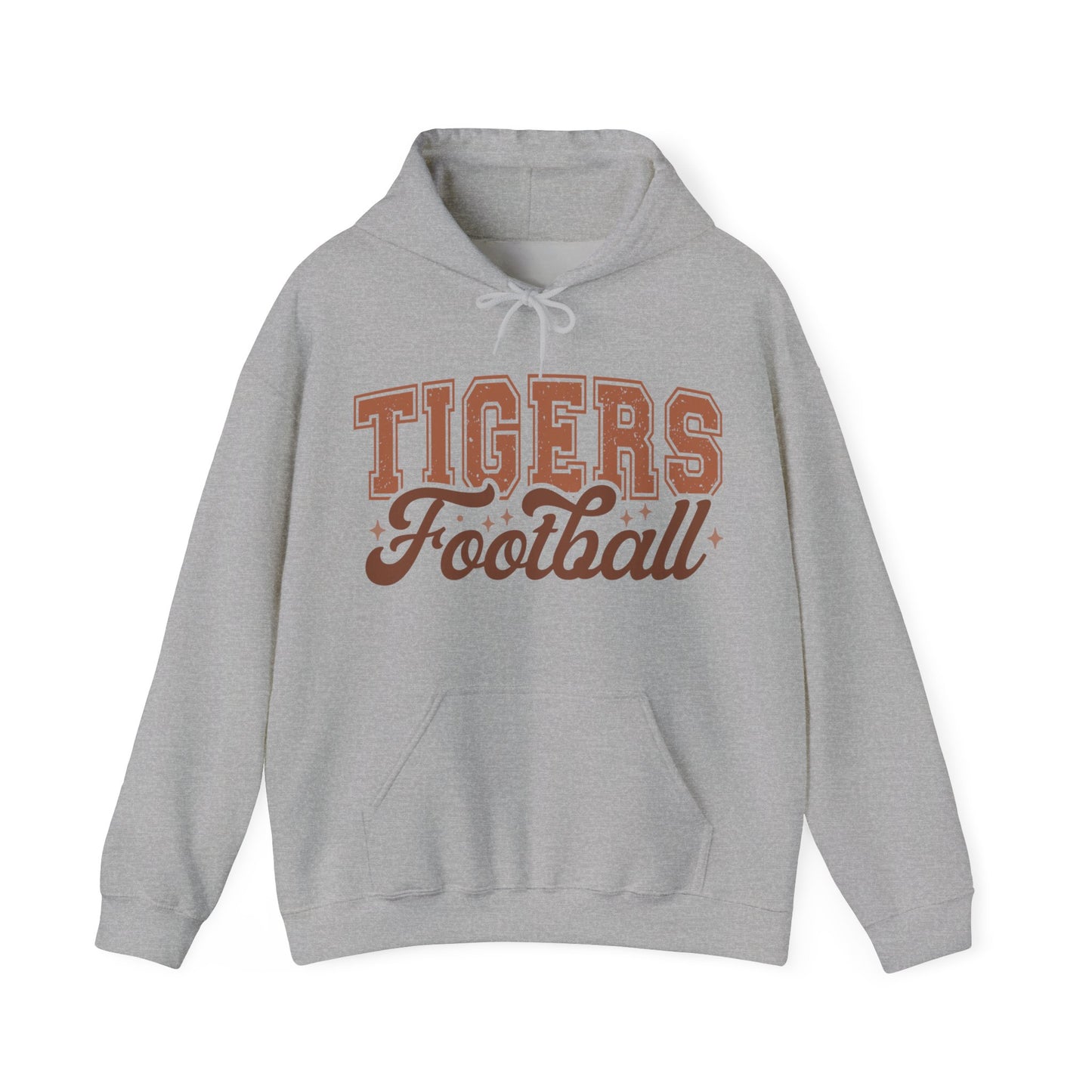 Tigers Football Adult Unisex Heavy Blend™ Hooded Sweatshirt