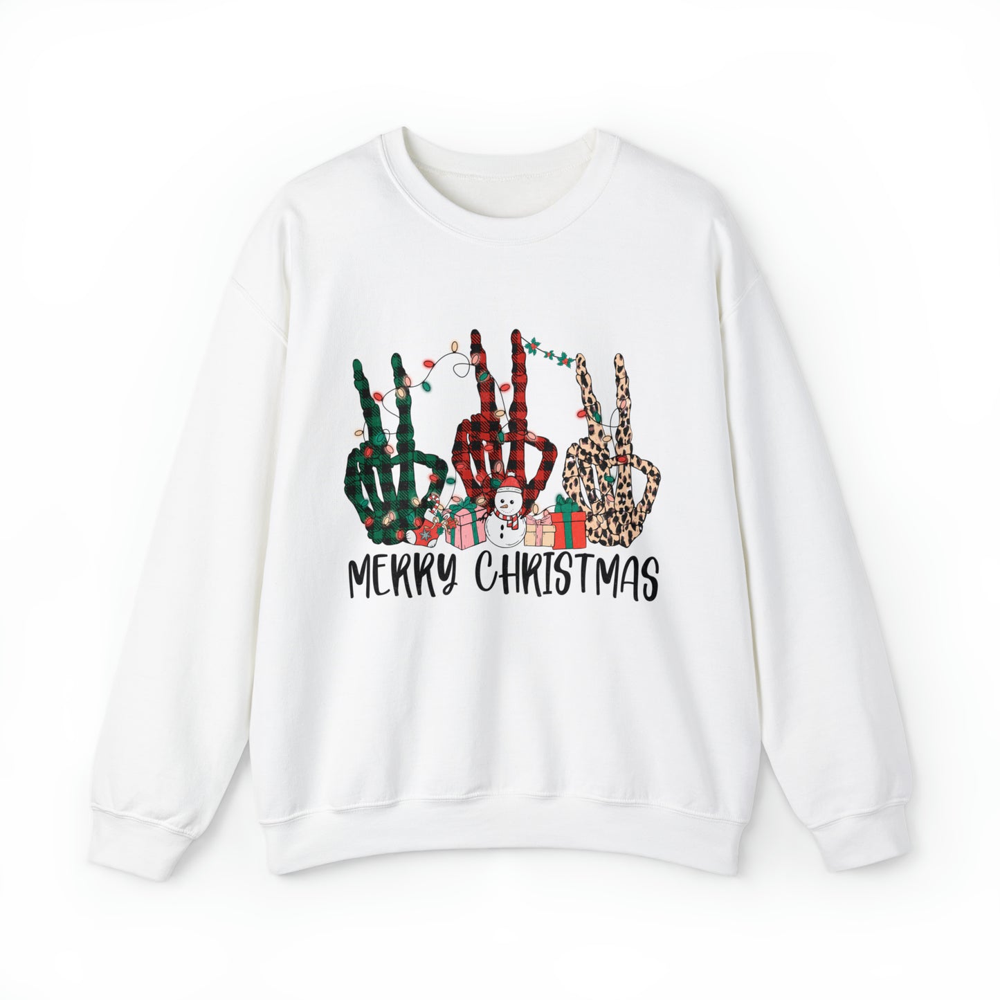 Women's Skeleton Peace Christmas Sweatshirt