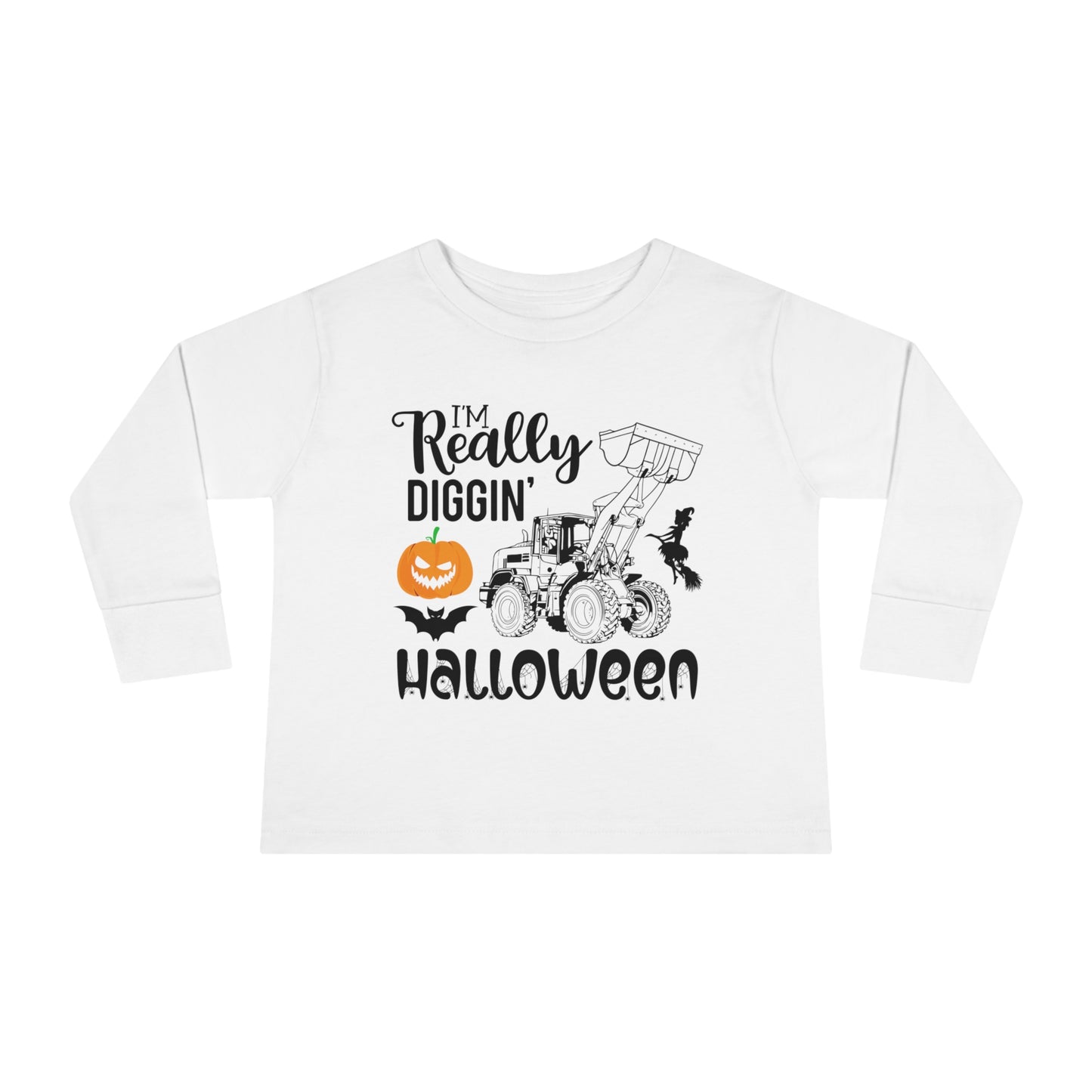 I'm really diggin' Halloween Toddler Long Sleeve Tee