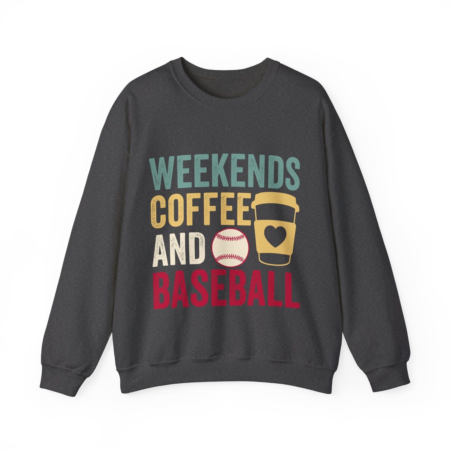 Weekends Coffee and Baseball  Women's Crewneck Sweatshirt Baseball