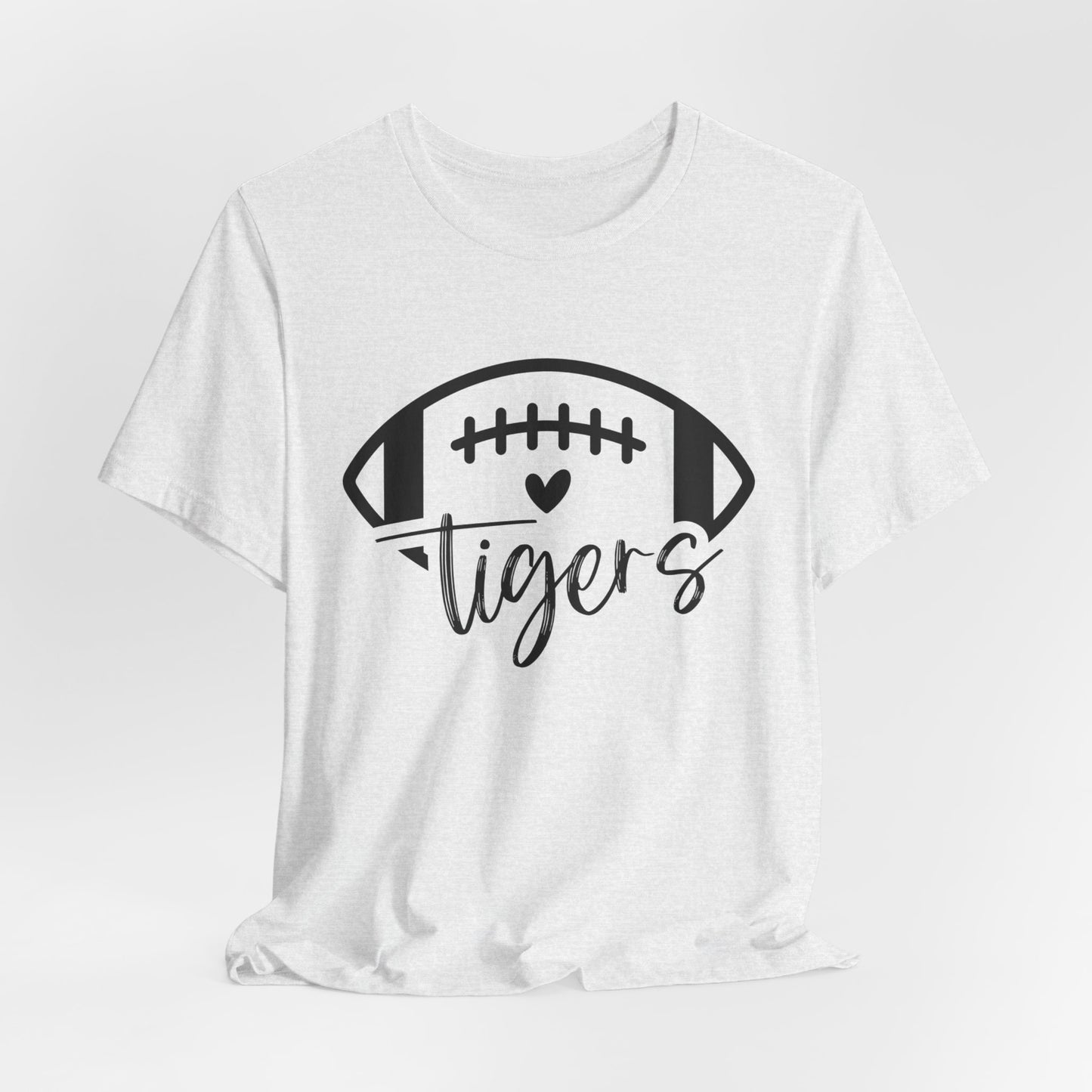 Tigers Football and Heart Women's Short Sleeve Tee