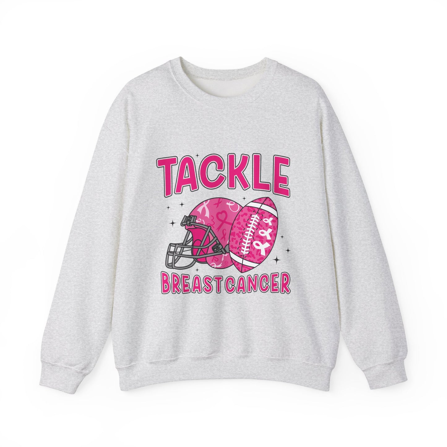 Tackle Breast Cancer Awareness Women's Crewneck Sweatshirt